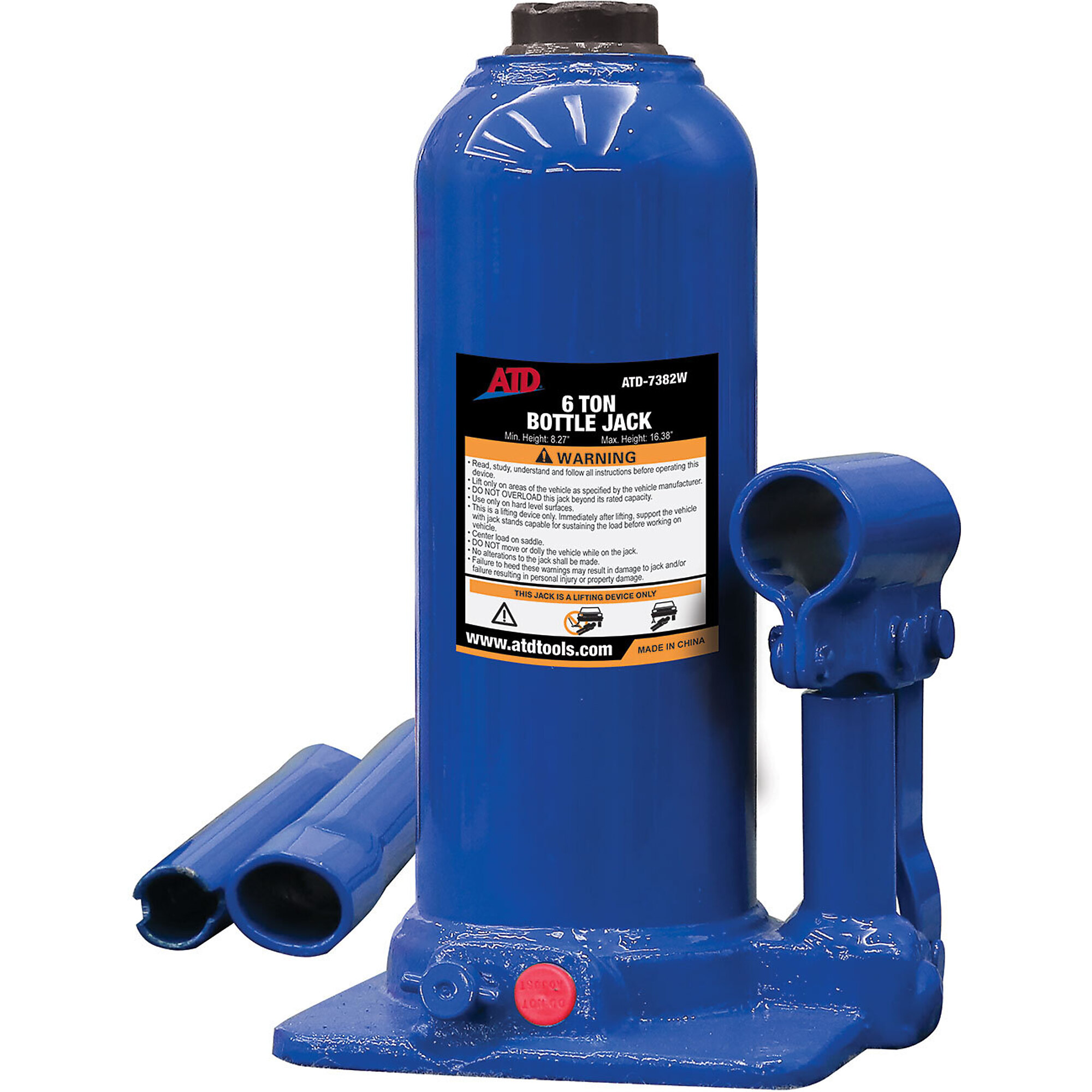 ATD Jack Bottle 6 Ton H/D Side Pump, Model# 10659